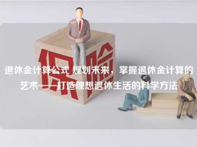 退休金计算公式 规划未来，掌握退休金计算的艺术——打造理想退休生活的科学方法