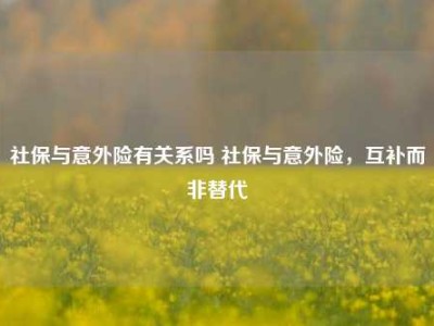 社保与意外险有关系吗 社保与意外险，互补而非替代