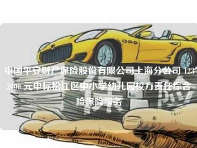 中国平安财产保险股份有限公司上海分公司 1232000 元中标松江区中小学幼儿园校方责任综合险保险服务