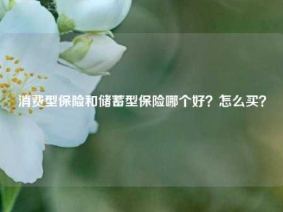 消费型保险和储蓄型保险哪个好？怎么买？