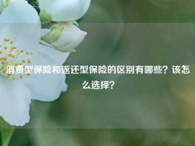 消费型保险和返还型保险的区别有哪些？该怎么选择？