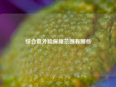 综合意外险保障范围有哪些