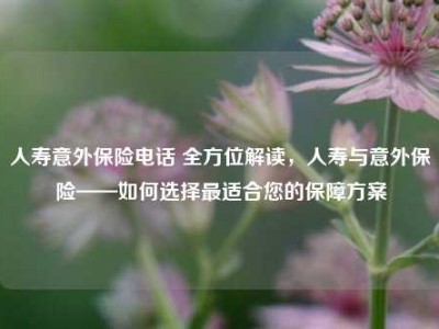 人寿意外保险电话 全方位解读，人寿与意外保险——如何选择最适合您的保障方案