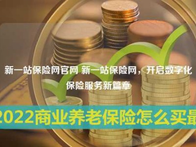 新一站保险网官网 新一站保险网，开启数字化保险服务新篇章