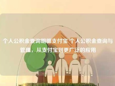 个人公积金查询明细支付宝 个人公积金查询与管理，从支付宝到更广泛的应用