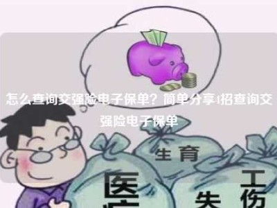 怎么查询交强险电子保单？简单分享4招查询交强险电子保单