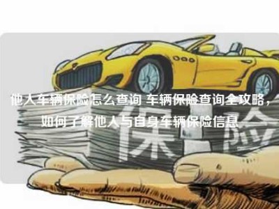 他人车辆保险怎么查询 车辆保险查询全攻略，如何了解他人与自身车辆保险信息