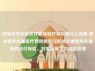 附加意外伤害医疗费用医疗保险是什么意思 附加意外伤害医疗费用保险与附加交通意外伤害加倍给付保险，双重保障下的风险管理