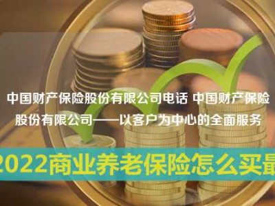 中国财产保险股份有限公司电话 中国财产保险股份有限公司——以客户为中心的全面服务