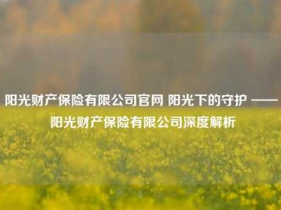 阳光财产保险有限公司官网 阳光下的守护 —— 阳光财产保险有限公司深度解析