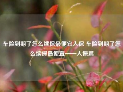 车险到期了怎么续保最便宜人保 车险到期了怎么续保最便宜——人保篇