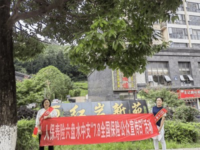 人保寿险六盘水中支开展“保险五进入”宣传活动