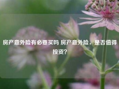 房产意外险有必要买吗 房产意外险，是否值得投资？