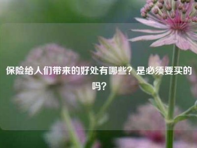 保险给人们带来的好处有哪些？是必须要买的吗？