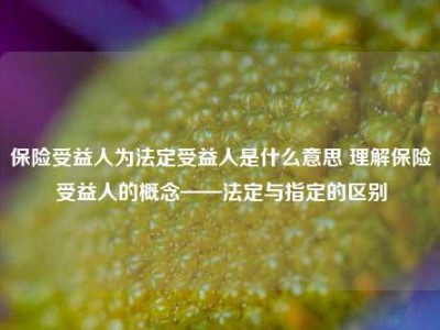 保险受益人为法定受益人是什么意思 理解保险受益人的概念——法定与指定的区别