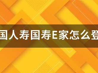 中国人寿国寿E家怎么登录