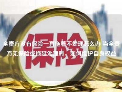 全责方没有保险一直拖着不处理怎么办 当全责方无保险或拖延处理时，如何维护自身权益