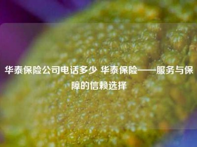 华泰保险公司电话多少 华泰保险——服务与保障的信赖选择