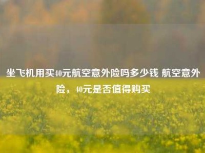 坐飞机用买40元航空意外险吗多少钱 航空意外险，40元是否值得购买