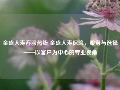 金盛人寿客服热线 金盛人寿保险，服务与选择——以客户为中心的专业视角