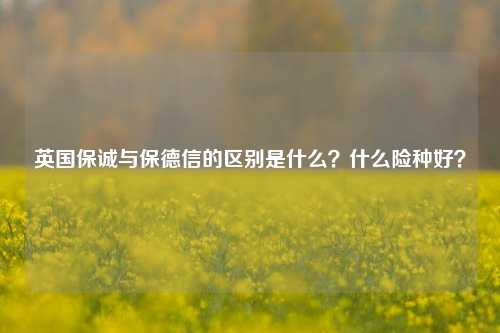 英国保诚与保德信的区别是什么？什么险种好？