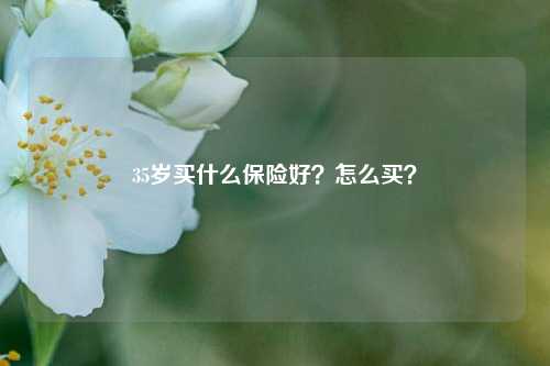 35岁买什么保险好？怎么买？