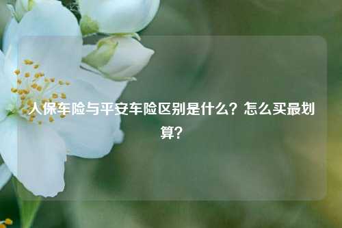 人保车险与平安车险区别是什么？怎么买最划算？