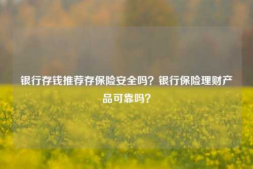 银行存钱推荐存保险安全吗？银行保险理财产品可靠吗？