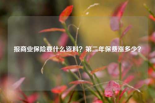 报商业保险要什么资料？第二年保费涨多少？