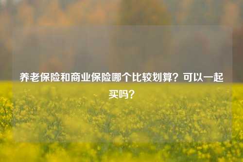 养老保险和商业保险哪个比较划算？可以一起买吗？