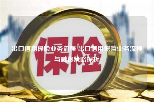 出口信用保险业务流程 出口信用保险业务流程与融资策略探析