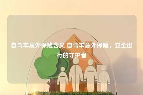 自驾车意外保险含义 自驾车意外保险，安全出行的守护者