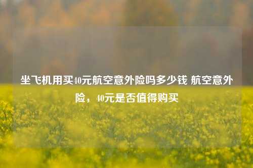 坐飞机用买40元航空意外险吗多少钱 航空意外险，40元是否值得购买