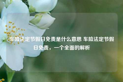 车险法定节假日免责是什么意思 车险法定节假日免责，一个全面的解析