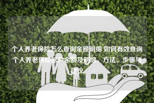 个人养老保险怎么查询余额明细 如何有效查询个人养老保险账户余额及明细，方法、步骤与建议